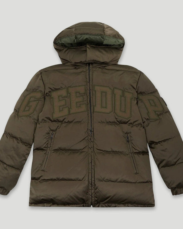 Team Logo Reversible Duck Down Jacket Khaki/Olive