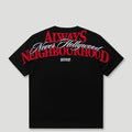 Always Neighbourhood Tee - Black/Red1