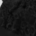 Mono Logo Jacquard Monogram Hoodie Black3