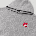 Mono Logo Jacquard Monogram Hoodie Grey2