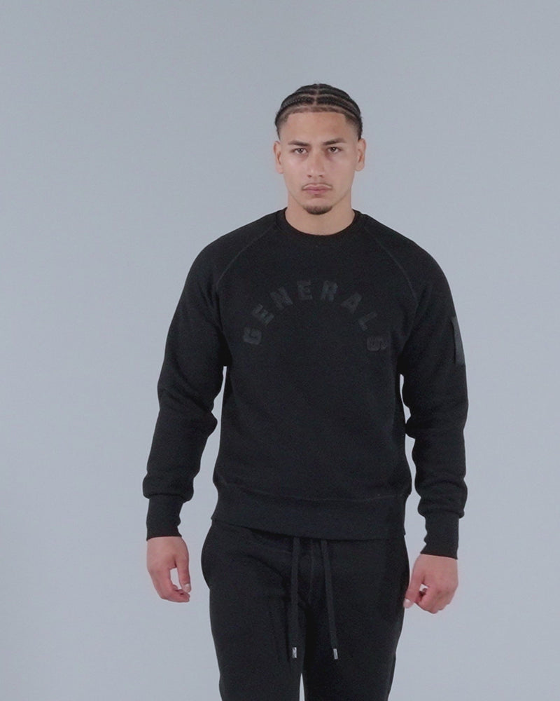 Generals Classic Fit Crewneck Jet Black