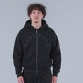 Generals Oversized Zip Hoodie Jet Black3