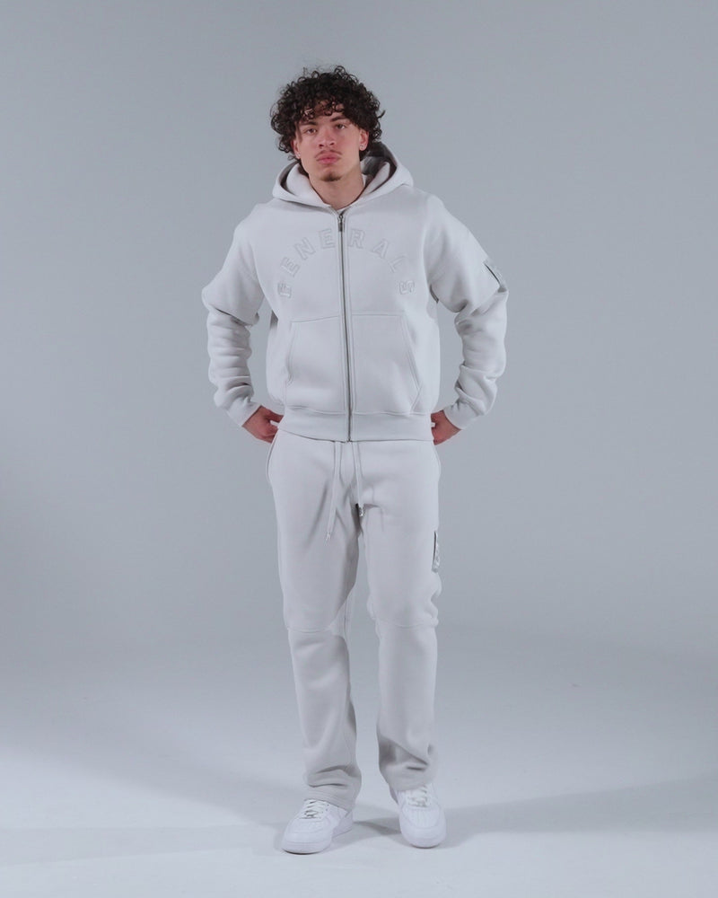 Generals Oversized Zip Hoodie Nimbus Cloud