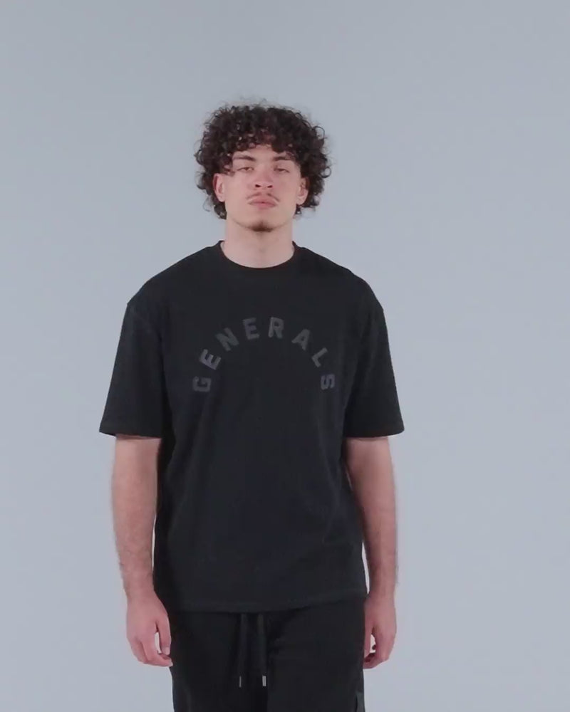 Generals Oversize T-Shirt Jet Black