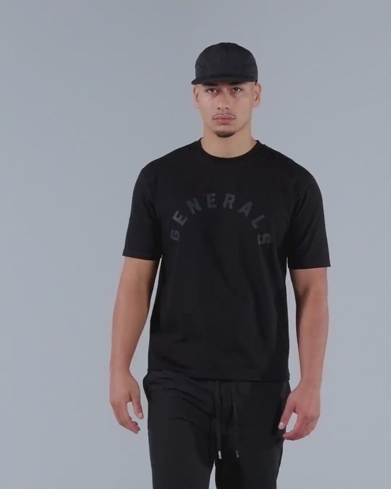 Generals Slim Fit T-Shirt Jet Black