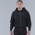 Generals Classic Fit Raglan Zip Hoodie Jet Black3