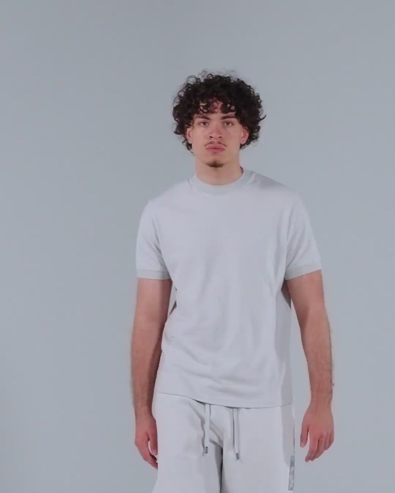 Generals Slim Fit Pique T-Shirt Nimbus Cloud