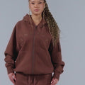 Generals Classic Fit Raglan Zip Hoodie Chestnut6