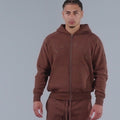 Generals Classic Fit Raglan Zip Hoodie Chestnut3