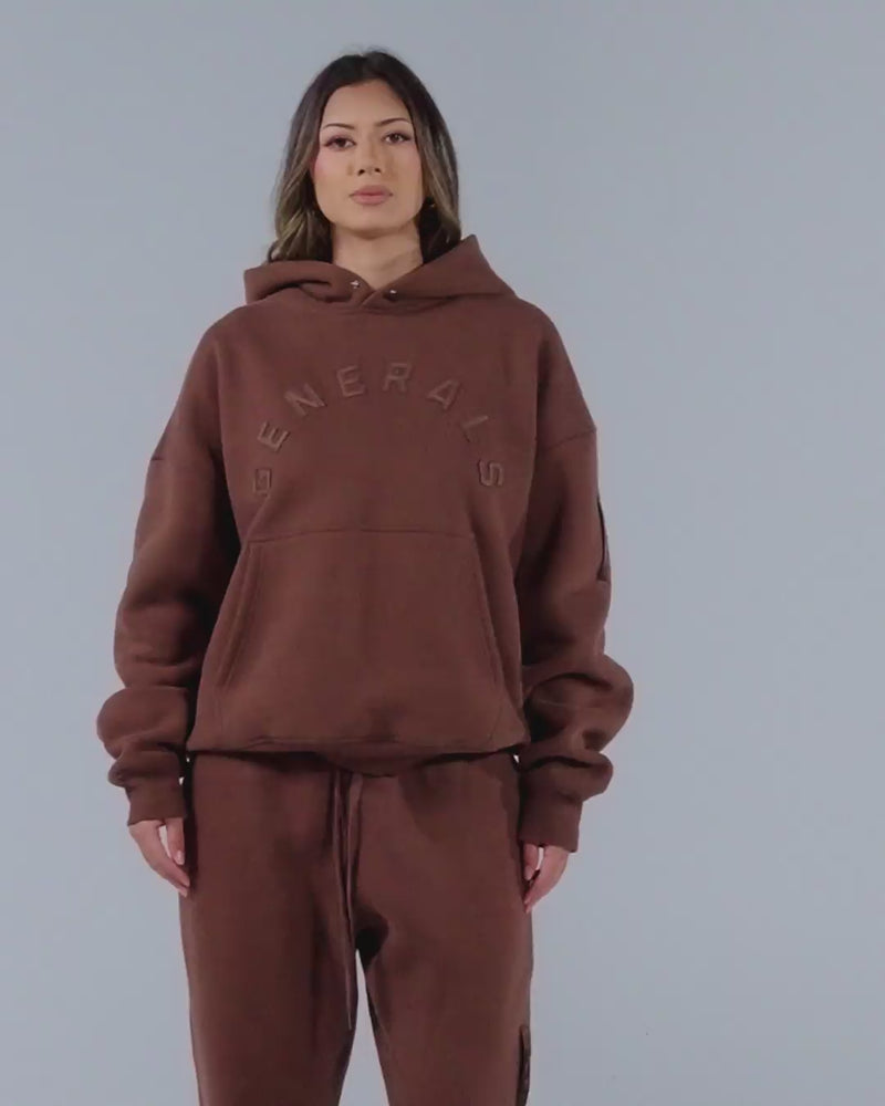 Generals Oversized Hoodie Chestnut