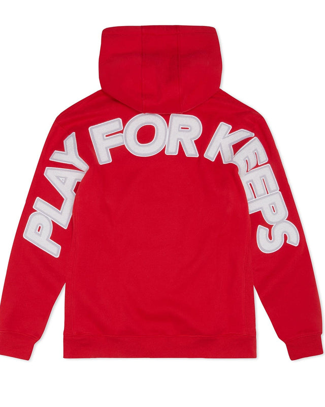 Play For Keeps Hoody Red/White