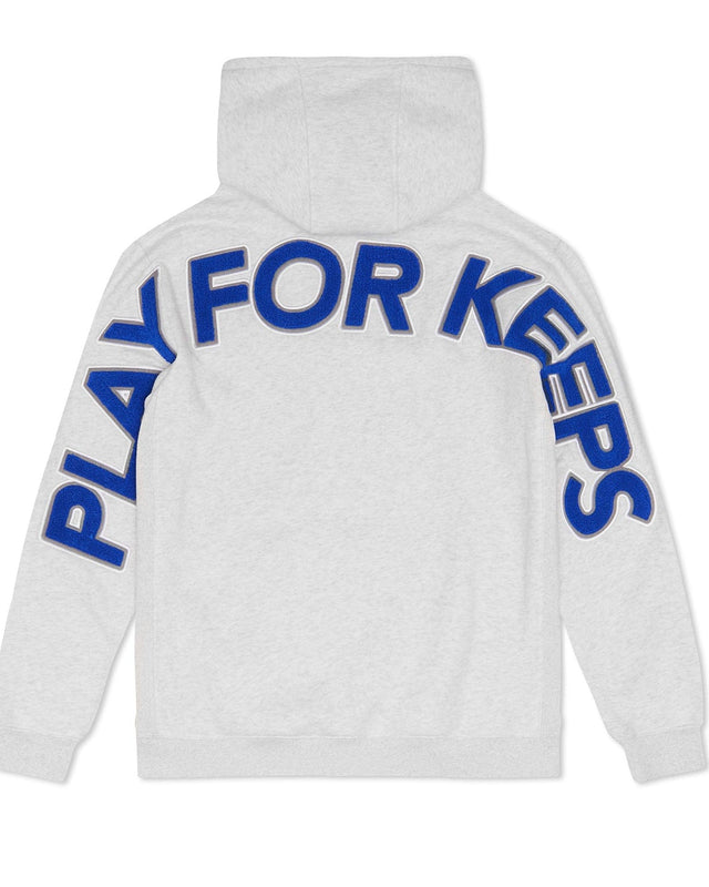 Play For Keeps Hoody Grey/Blue