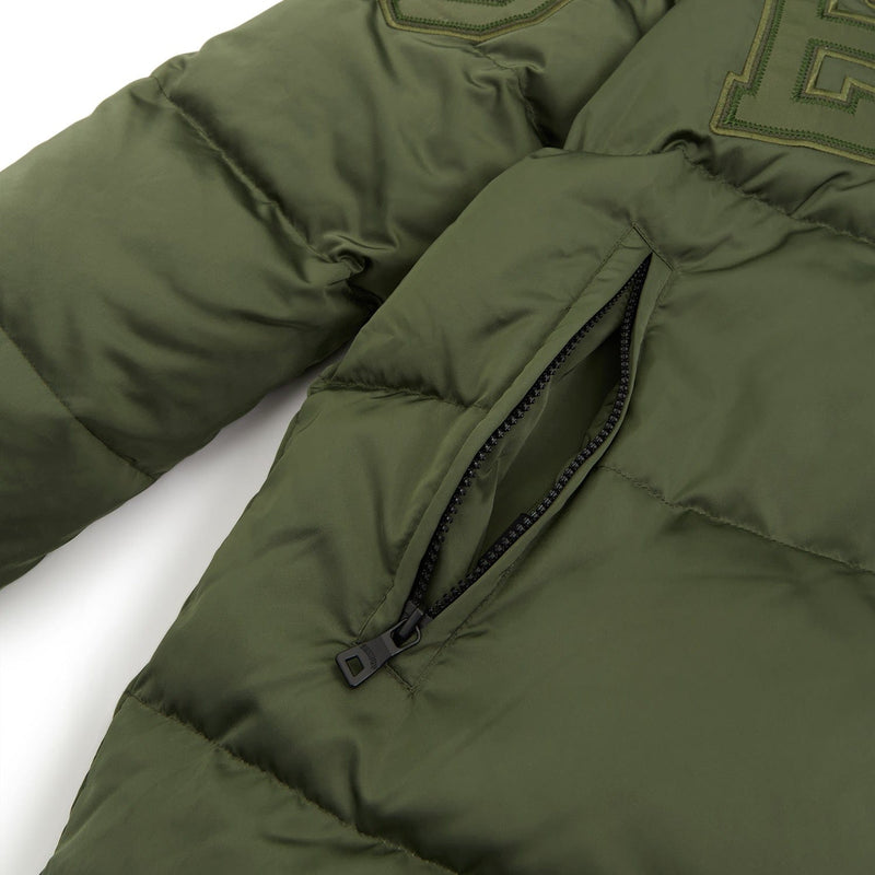 Team Logo Reversible Duck Down Jacket Khaki/Olive