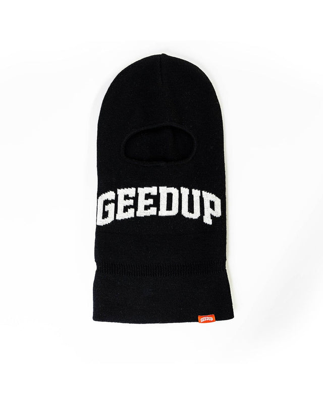 Team Logo Ski Mask Black