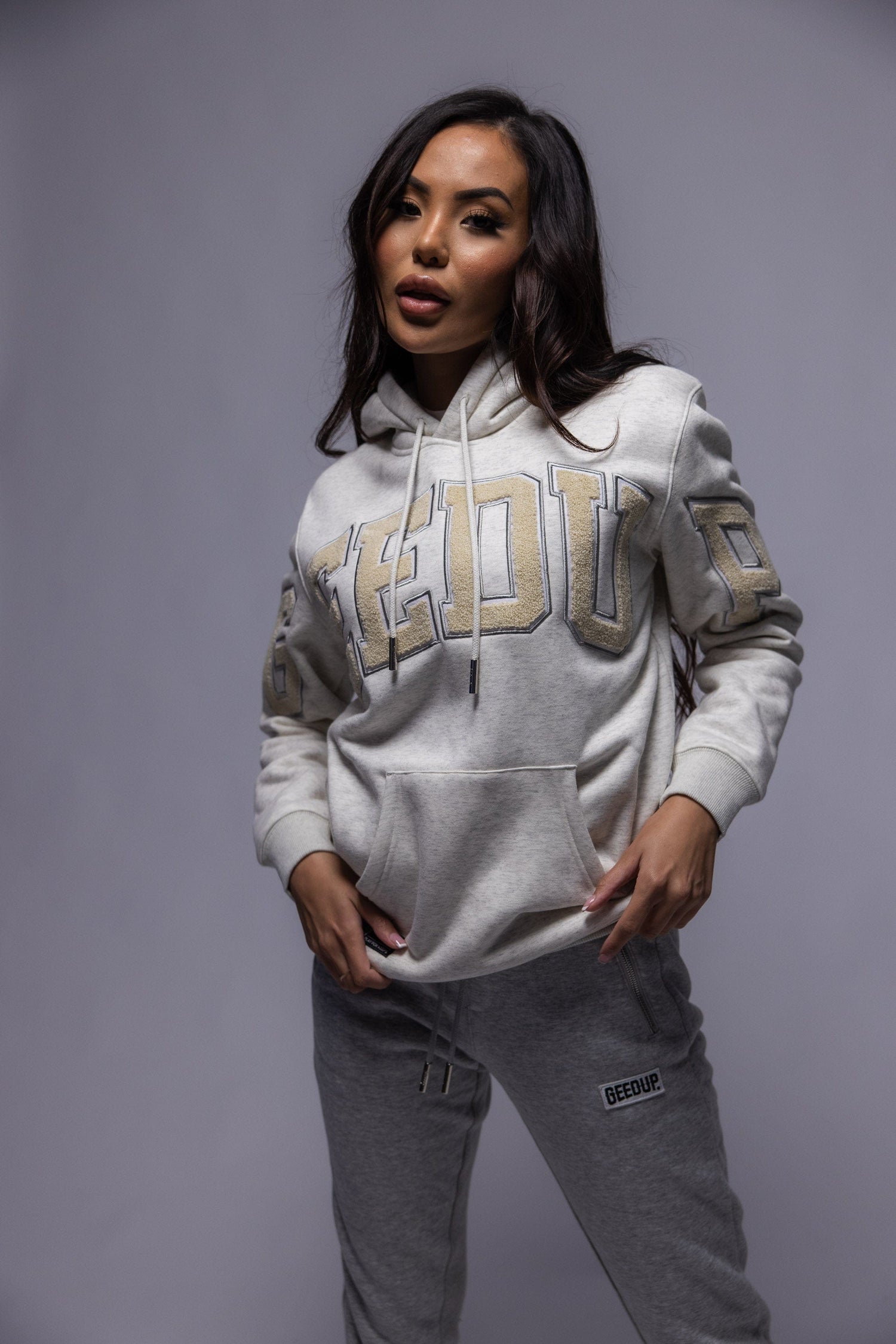 Team Logo Hoody Wheat Marle/Wheat