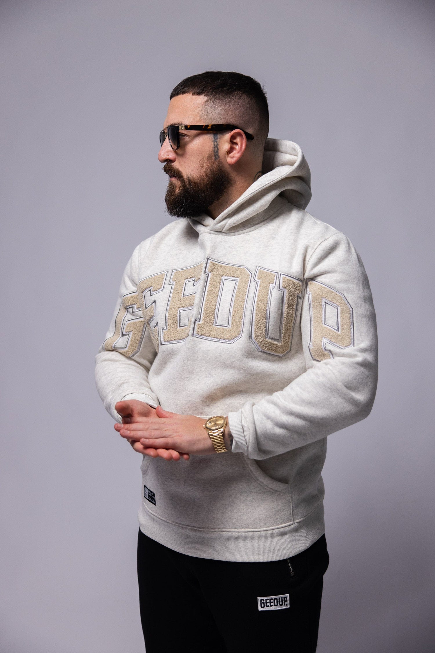Team Logo Hoody Wheat Marle/Wheat
